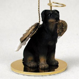 DTA101A Doberman, Black, Uncropped Angel