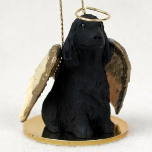 DTA121B English Cocker Spaniel, Black Angel