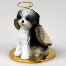 DTA128D Shih Tzu, Black & White, Sport cut Angel