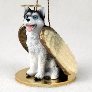 DTA17A Husky, Black & White, Blue Eyes Angel