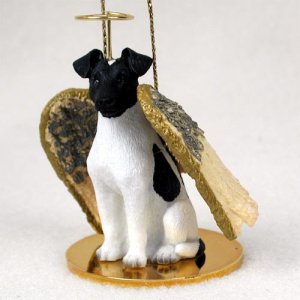 DTA50B Fox Terrier, Black & White Angel