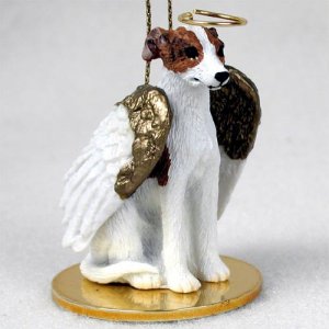 DTA92B Whippet, Brindle & White Angel