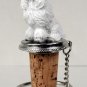 DTB01A Poodle, White Bottle Stopper