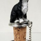 DTB06A Chihuahua, Black & White Bottle Stopper