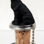 DTB100A Great Dane, Black, Uncropped Bottle Stopper