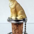 DTB100B Great Dane, Fawn, Uncropped Bottle Stopper