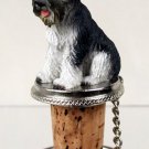 DTB103B Schnauzer, Gray, Uncropped Bottle Stopper
