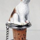 DTB105A Jack Russell Terrier, Brown & White, Smooth Coat Bottle Stopper