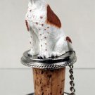 DTB106A Pointer, Brown & White Bottle Stopper