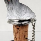 DTB10A Lhasa Apso, Gray Bottle Stopper
