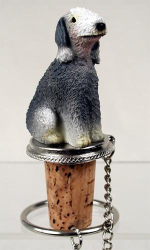 DTB115 Bedlington Terrier Bottle Stopper