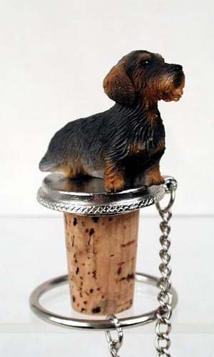 DTB124 Wire Haired Dachshund Bottle Stopper
