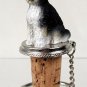 DTB128D Shih Tzu, Black & White, Sport cut Bottle Stopper