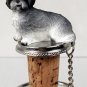 DTB129A Lhasa Apso, Gray, Sport cut Bottle Stopper