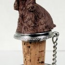 DTB15A Cocker Spaniel, Brown Bottle Stopper