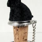 DTB15B Cocker Spaniel, Black Bottle Stopper