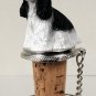 DTB15E Cocker Spaniel, Black & White Bottle Stopper