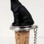 DTB16A Great Dane, Black Bottle Stopper