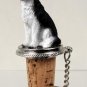 DTB17A Husky, Black & White, Blue Eyes Bottle Stopper