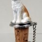DTB17C Husky, Red & White, Blue Eyes Bottle Stopper