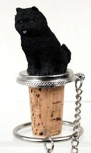 DTB21A Chow, Black Bottle Stopper