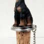 DTB25A Doberman, Black Bottle Stopper