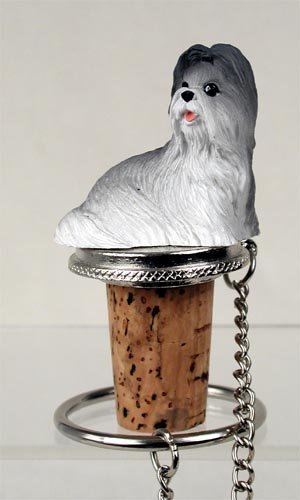 DTB26A Shih Tzu, Gray Bottle Stopper