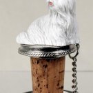 DTB26E Shih Tzu, White Bottle Stopper