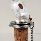 DTB27B Brittany, Brown & White Bottle Stopper