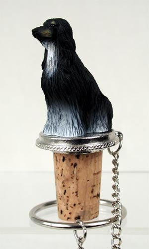 DTB28A Afghan Black & White Bottle Stopper