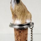 DTB28B Afghan, Tan & White Bottle Stopper