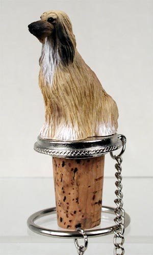 DTB28B Afghan, Tan & White Bottle Stopper