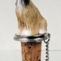 DTB28B Afghan, Tan & White Bottle Stopper