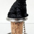 DTB40B Shar Pei, Black Bottle Stopper