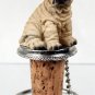 DTB40C Shar Pei, Cream Bottle Stopper