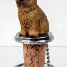 DTB46A Brussels Griffon, Red Bottle Stopper