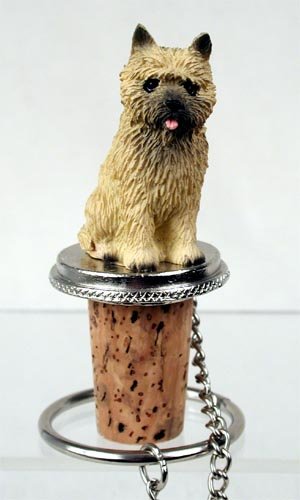 DTB53B Cairn Terrier, Red Bottle Stopper