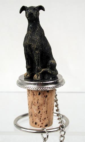 DTB54C Greyhound, Brindle Bottle Stopper