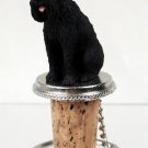 DTB58B Schnauzer, Giant, Black Bottle Stopper