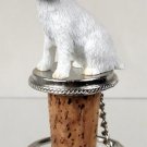 DTB63B Jack Russell Terrier, Black & White, Rough Coat Bottle Stopper