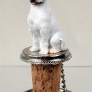 DTB65A Pit Bull Terrier, White Bottle Stopper