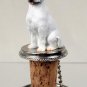 DTB65A Pit Bull Terrier, White Bottle Stopper