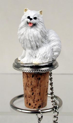 DTB83 American Eskimo Miniature Bottle Stopper