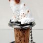 DTB84B English Setter, Orange Belton Bottle Stopper