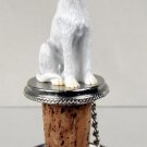 DTB92A Whippet, White Bottle Stopper
