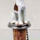 DTB92B Whippet, Brindle & White Bottle Stopper