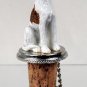 DTB92B Whippet, Brindle & White Bottle Stopper