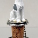 DTB92C Whippet, Gray & White Bottle Stopper