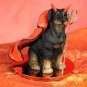 DTD101A Doberman, Black, Uncropped Devil