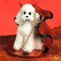 DTD104A Poodle, White, Sport cut Devil